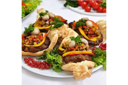 Стейк с тартаром из овощей 