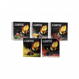 Чай черн Cool Berries/Эрл Грей/Barb Melody/ French Truf/Sun Lemon ТМ Curtis 20*1,7г