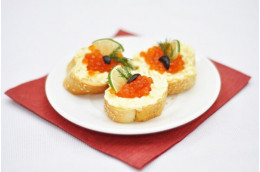 Канапе с красной икрой, 35г