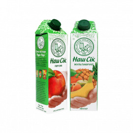 Нектар/сок Персик/Мультифрукт ТМ ОКЗДП 0,95л