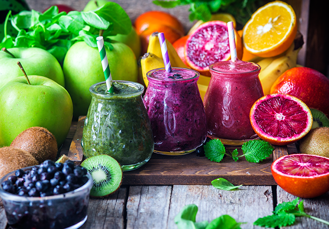 Витаминные смузи – палитра цветов у вас на столе